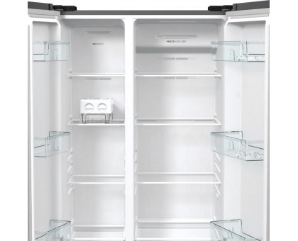 Холодильник SBS Gorenje NRR9185EAXL, 179х67х92см, 2 дв., 356(191)л, А++, NF+, Инв. , Зона св-ти, Внешн.диспл, матовый серый Холодильник SBS Gorenje NRR9185EAXL, 179х67х92см, 2 дв., 356(191)л, А++, NF+, Инв. , Зона св-ти, Внешн.диспл, матовый серый