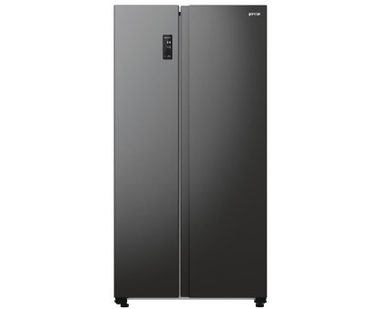 Холодильник SBS Gorenje NRR9185EABXL, 179х67х92см, 2 двері, 356(191)л, А++, NF+, Інв., Зона св-ті, Зовн. Диспл, чорний
