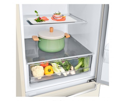Холодильник LG GC-B459SECL с нижн. мороз., 186x60х68, холод.отд.-234л, мороз.отд.-107л, 2дв., А+, NF, инв., диспл внутр., зона св-ти, бежевый Холодильник LG GC-B459SECL с нижн. мороз., 186x60х68, холод.отд.-234л, мороз.отд.-107л, 2дв., А+, NF, инв., диспл внутр., зона св-ти, бежевый