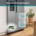 Холодильник SBS Gorenje NRR9185ESXL1, 179х70х92см, 2 двері, 376(190)л, А++, NF+, Інв., Зона св-ті, диспенсер, генератор льоду, Зовн. Диспл, нерж