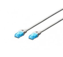 Патч-корд DIGITUS CAT 5e UTP, 5м, AWG 26/7, CCA, PVC, білий