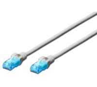 Патч-корд DIGITUS CAT 5e UTP, 1м, AWG 26/7, CCA, PVC, сірий