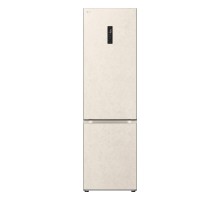Холодильник LG GC-B509FEMW с нижн. мороз., 203x60х68, холод.отд.-277л, мороз.отд.-110л, 2дв., А++, NF, инв., диспл внешн., зона св-ти, бежевый