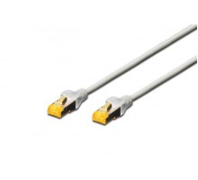 Патч-корд DIGITUS CAT 6a S-FTP, 5м, AWG 26/7, Cu, LSZH, сірий