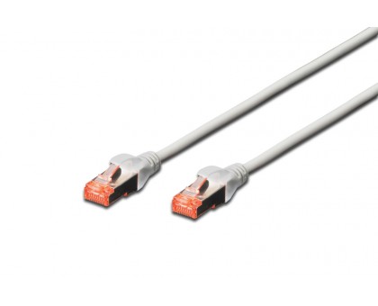 Патч-корд DIGITUS САТ 6 S-FTP, 1м, AWG 27/7, Cu, LSZH, сірий Патч-корд DIGITUS САТ 6 S-FTP, 1м, AWG 27/7, Cu, LSZH, сірий
