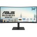 Монітор Asus 34" VA34VCPSR HDMI, DP, USB-C, 3xUSB, RJ-45, MM, VA, 3440x1440, 21:9, 100Hz, 4ms, CURVED, AdaptiveSync, HAS