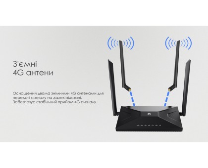 Маршрутизатор Netis MW5360 N300, 4G/LTE, 2xFE LAN, 1xFE WAN Маршрутизатор Netis MW5360 N300, 4G/LTE, 2xFE LAN, 1xFE WAN