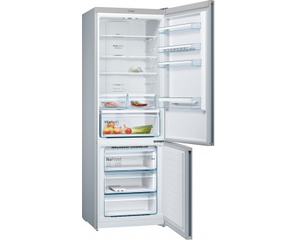 Холодильник Bosch KGN49XL306 с нижн. мороз., 203x70x67, xолод.отд.-330л, мороз.отд.-105л, 2дв., А++, NF, дисплей, нерж Холодильник Bosch KGN49XL306 с нижн. мороз., 203x70x67, xолод.отд.-330л, мороз.отд.-105л, 2дв., А++, NF, дисплей, нерж