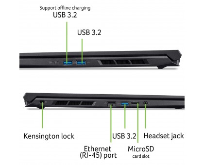 Ноутбук Acer NH.QZREU.005 Nitro V 16 ANV16-72 16" WUXGA IPS, Intel 7-240H, 32GB, F1TB, NVD5070-8, Lin, чорний Ноутбук Acer NH.QZREU.005 Nitro V 16 ANV16-72 16" WUXGA IPS, Intel 7-240H, 32GB, F1TB, NVD5070-8, Lin, чорний