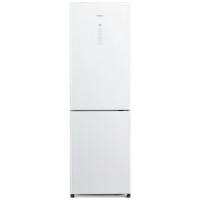Холодильник Hitachi R-BG410PUC6XGPW с нижн. мороз., 190x60х65, холод.отд.-215л, мороз.отд.-115л, 2дв., А++, NF, инв., зона нулевая, белый (стекло)