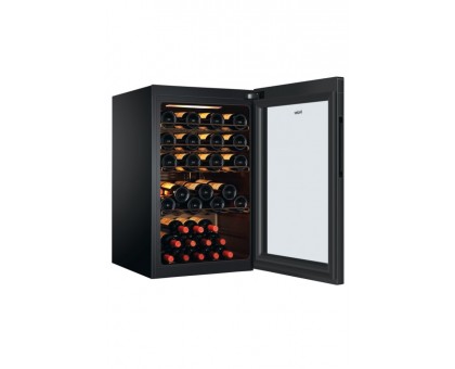Холодильник Haier HWS49GAE для вина, 82x49.7х58, холод.отд.-118л, зон - 1, бут-49, ST, дисплей, черный Холодильник Haier HWS49GAE для вина, 82x49.7х58, холод.отд.-118л, зон - 1, бут-49, ST, дисплей, черный