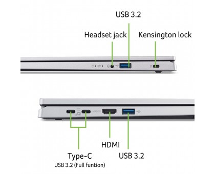 Ноутбук Acer NX.EJBEU.005 Extensa EX215-57 15.6" FHD IPS, Intel i5-13420H, 16GB, F512GB, UMA, Lin, серебристый Ноутбук Acer NX.EJBEU.005 Extensa EX215-57 15.6" FHD IPS, Intel i5-13420H, 16GB, F512GB, UMA, Lin, серебристый