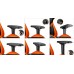 Крісло геймерське Cougar Armor Black/Orange, дихаюча екошкіра, сталевий каркас, чорний+оранжевий