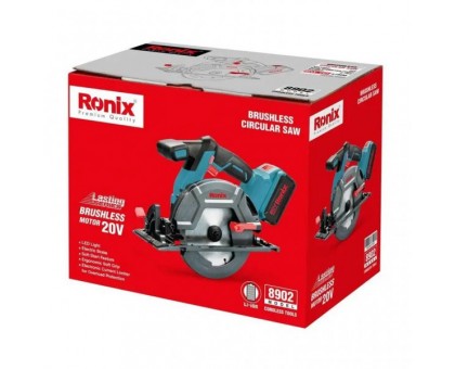 Циркулярна пила акумуляторна Ronix 8902 20В, без батареї