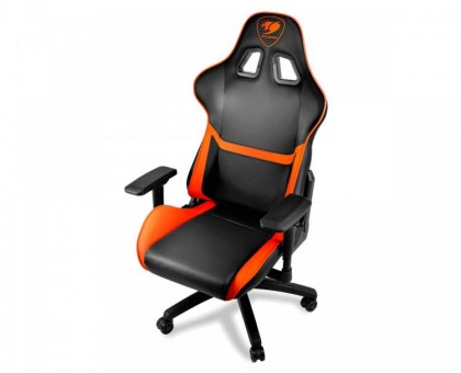 Кресло игровое ARMOR, черный-оранж.