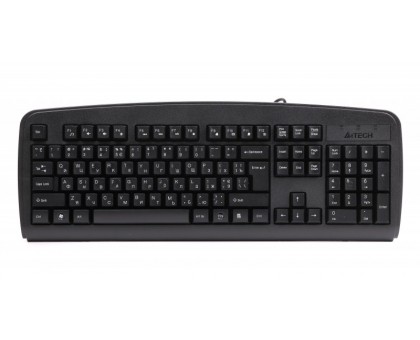 Клавиатура A4 KB-720, USB, черная, 107 key, w - Ukr. keys, ergonomic