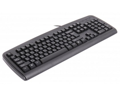Клавіатура A4 KB-720 , USB, чорна, 107 key, w - Ukr. keys, ergonomic