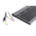 Клавіатура  A4Tech KL-7MUU-RUSB,сріблясто-чорна, + доп.USB 2.0, 17 гарячих кн, f. Notebook slim 32см  X-slim