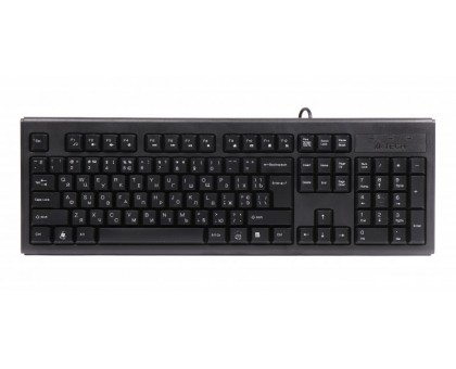 Клавіатура A4-KM-720-USB, чорна, Rus + Ukr, ergonomic