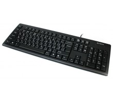 Клавиатура A4-Tech KR-83 PS-2, черная, 104клав, Большой Enter Comfort Rounded Edge keyboard X-slim