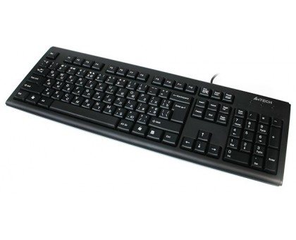 Клавіатура A4-Tech KR-83 PS-2 , чорна, 104клав, Великий Enter Comfort Rounded Edge keyboard X-slim