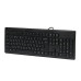 Клавиатура A4Tech KR-83 PS/2 (Black), черная, 104клав, Большой Enter Comfort Rounded Edge keyboard X-slim