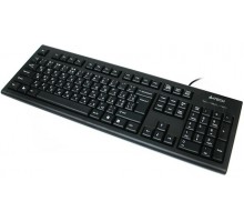 Клавиатура A4-KR-85 PS/2, черная, w.Ukr.keys Comfort Rounded Edge keyboard