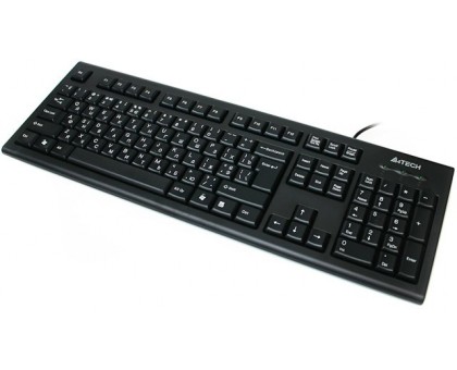 Клавіатура A4-KR-85 PS/2, чорна, w.Ukr.keys Comfort Rounded Edge keyboard