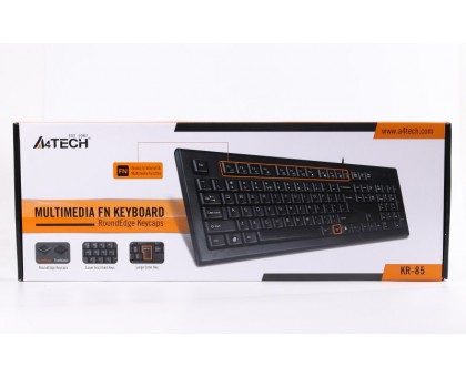 Клавіатура A4-KR-85 USB, чорна
