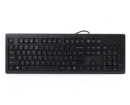 Клавиатура A4-Tech KRS-83 USB, черная, 104клав, Большой Enter Comfort Rounded Edge keyboard X-slim
