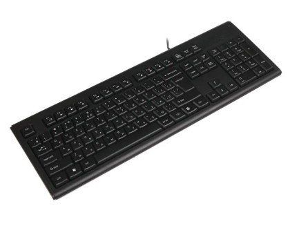 Клавиатура A4Tech KRS-83 USB, черная, 104клав, Большой Enter Comfort Rounded Edge keyboard X-slim