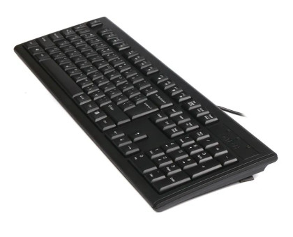 Клавиатура A4Tech KRS-83 USB, черная, 104клав, Большой Enter Comfort Rounded Edge keyboard X-slim