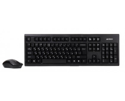 Комплект бездротовий A4 Tech 3000N, V-Track, клавіатура+миша, чорний