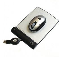 Мышь A4Tech NB-20D USB, беспроводная, серебряная