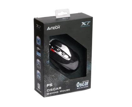 Мышь игровая A4Tech F5, V-Track, USB, 3000 dpi, черная