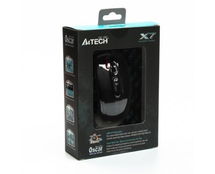 Мышь A4Tech X710BK USB, игровая, черная