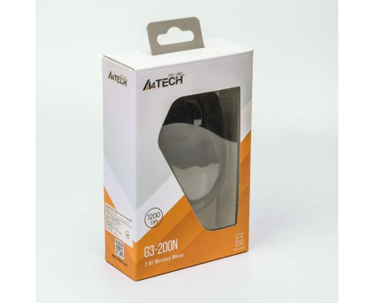 Мышь A4Tech G3-200N (Black) USB V-Track, беспроводная, 1200dpi, черная