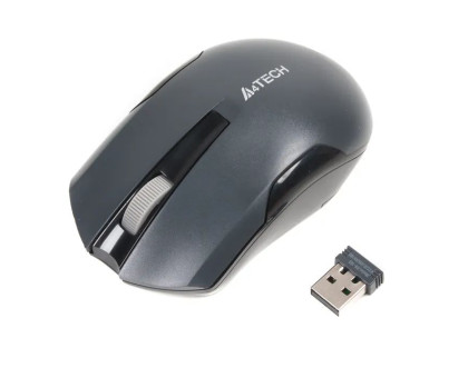Мышь A4Tech G3-200N (Grey) USB V-Track, беспроводная, 1000dpi, серый цвет