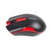 Миша A4Tech G3-200 N USB V-Track  , бездротова, 1000dpi, чорна+ червоний