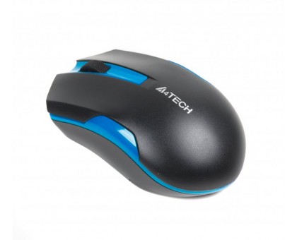 Мышь A4Tech G3-200 N USB V-Track, беспроводная, 1000dpi, черная+ голубой