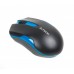 Миша A4Tech G3-200 N USB V-Track  , бездротова, 1000dpi, чорна+ блакитний