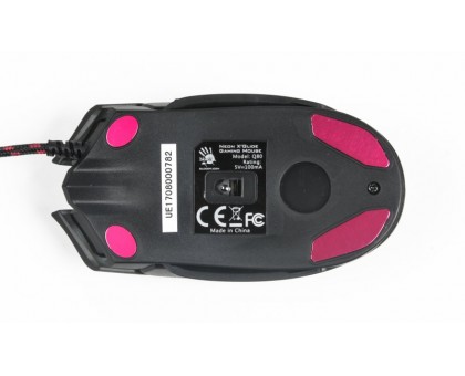 Мышь игровая A4-Tech Bloody Q80, черная, с подсветкой, USB