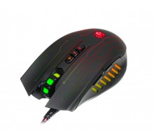 Миша ігрова A4-Tech Bloody Q81, чорна, з підсвічуванням Circuit, USB