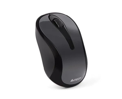 Миша A4Tech G3-280N (Glossy grey) USB V-Track  , бездротова, 1000dpi, чорна