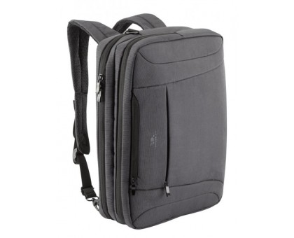 RivaCase 8290 Пепельно-черная сумка-рюкзак для ноутбука 16 дюймов.