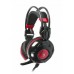 Навушники A4Tech Bloody G300 (Black+Red) ігрові з мікрофоном, неонове підсвічування, чорні