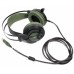 Навушники ігрові Bloody J437  з мікрофоном, колір чорний+ зелений, підсвічування