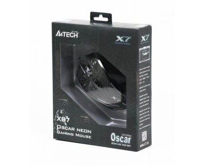 Мышь игровая A4Tech X87 (Maze), USB, Oscar Neon X7, Optical 2400 CPI, USB