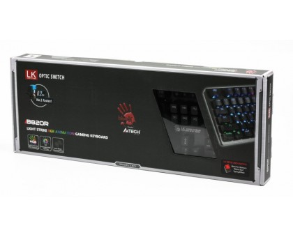 Механическая клавиатура A4Tech Bloody B820R игровая, USB, LED-подсветка, Full Light Strike Red
