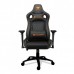 Кресло геймерское ARMOR S, дышащая экокожа, стальной каркас, черный